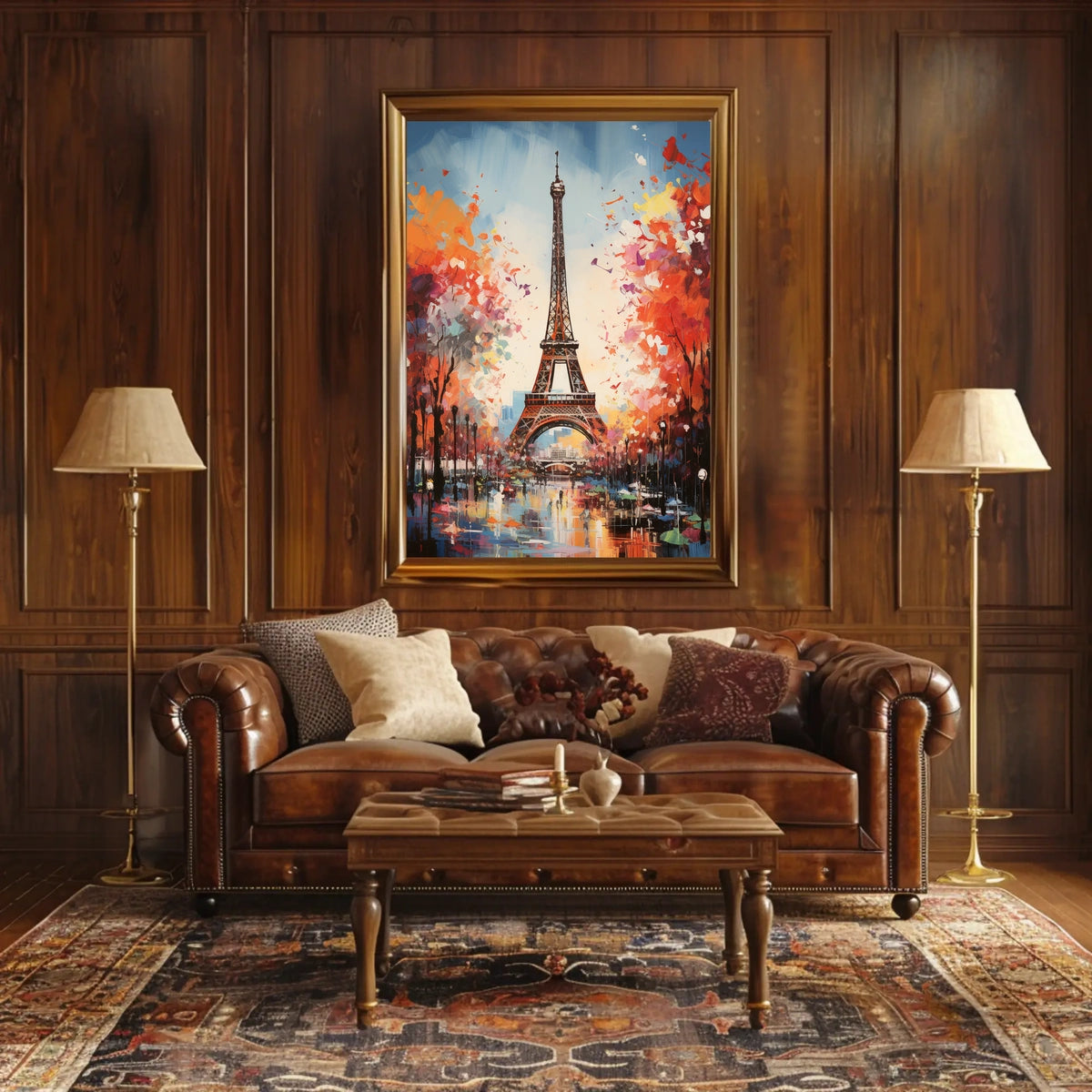 Eiffel Tower Artistic Travel Poster