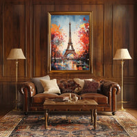 Eiffel Tower Artistic Travel Poster