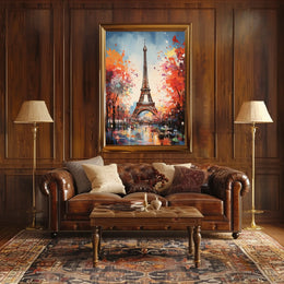 Eiffel Tower Artistic Travel Poster