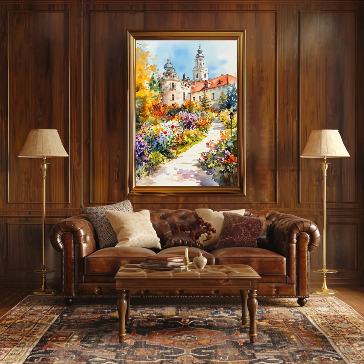 Belarus Nesvizh Castle Gardens Poster