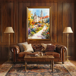 Belarus Nesvizh Castle Gardens Poster