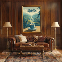 Medellin Coffee Experience Poster