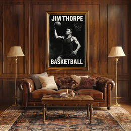 Jim Basketball Enthusiast Abstract Art Poster