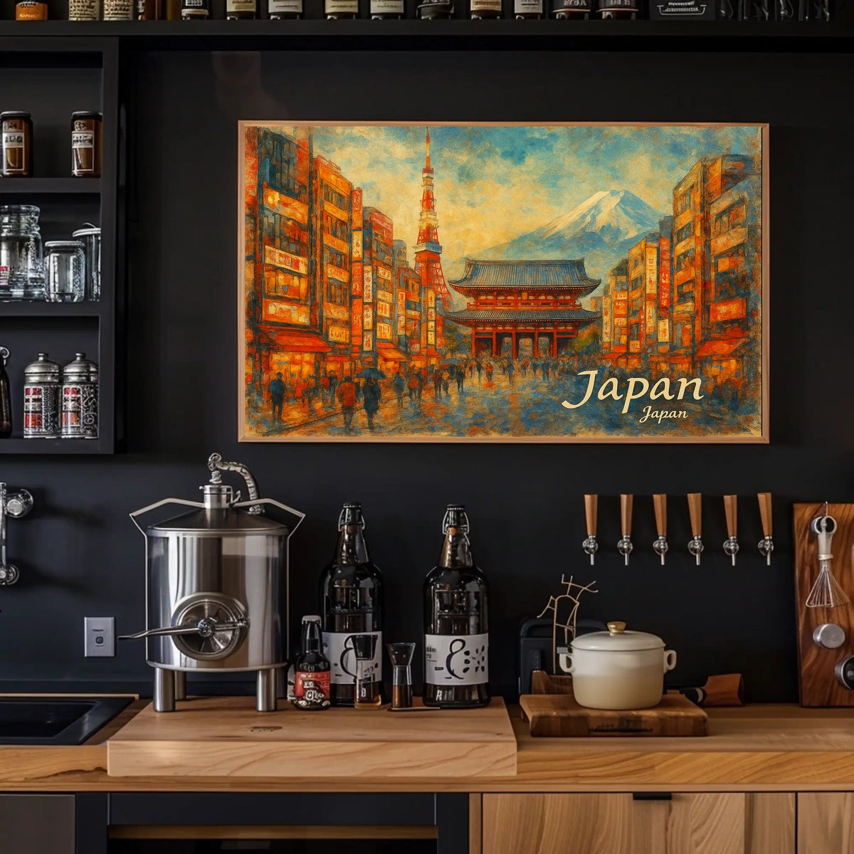 Vibrant Japan Poster