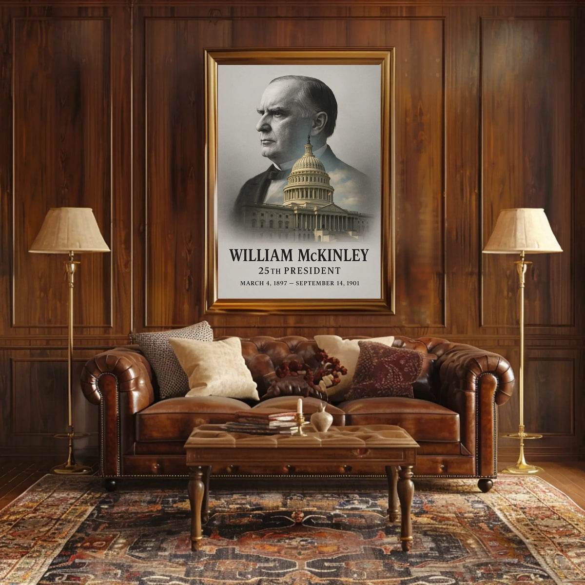 William McKinley 25th President of the United States Reflections Poster