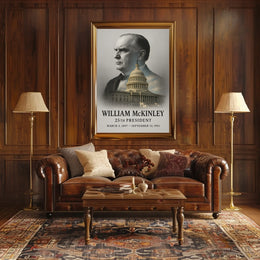 William McKinley 25th President of the United States Reflections Poster