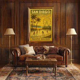 San Diego Pacific Holiday Poster
