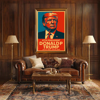 Trump Visionary Leadership Pop Art Patriotic Poster