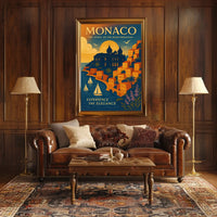 Monaco The Jewel of the Mediterranean Poster
