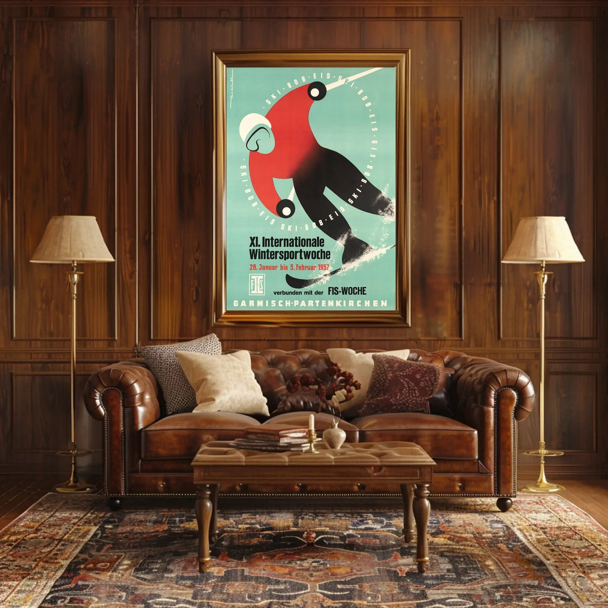 Xi. Internationale Wintersportwoche 1957 Poster