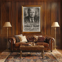 Donald Trump Resolute Leadership in Focus Poster