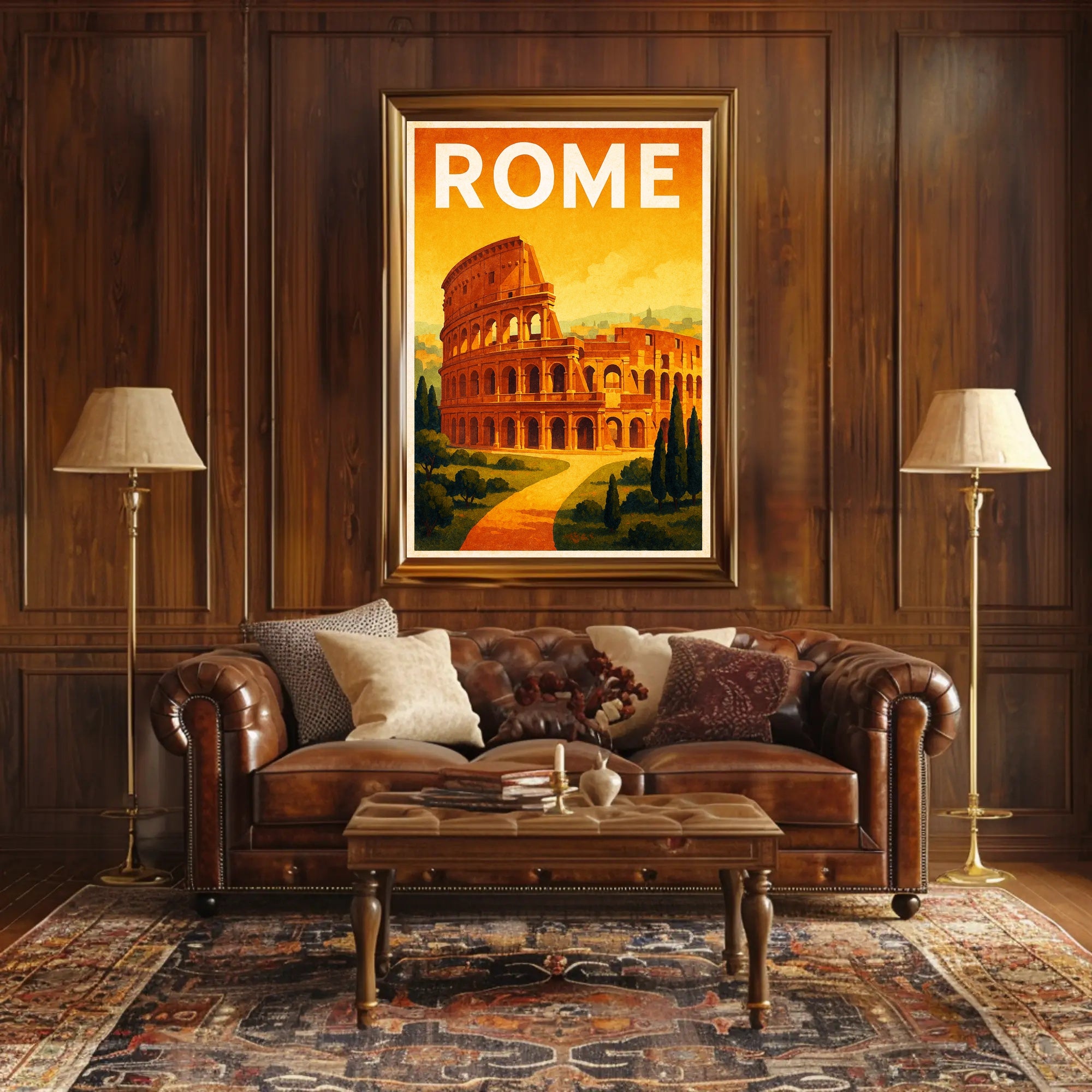Rome Travel Poster PosterGoat