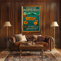 Discover Puerto Rico Vintage Travel Poster PosterGoat
