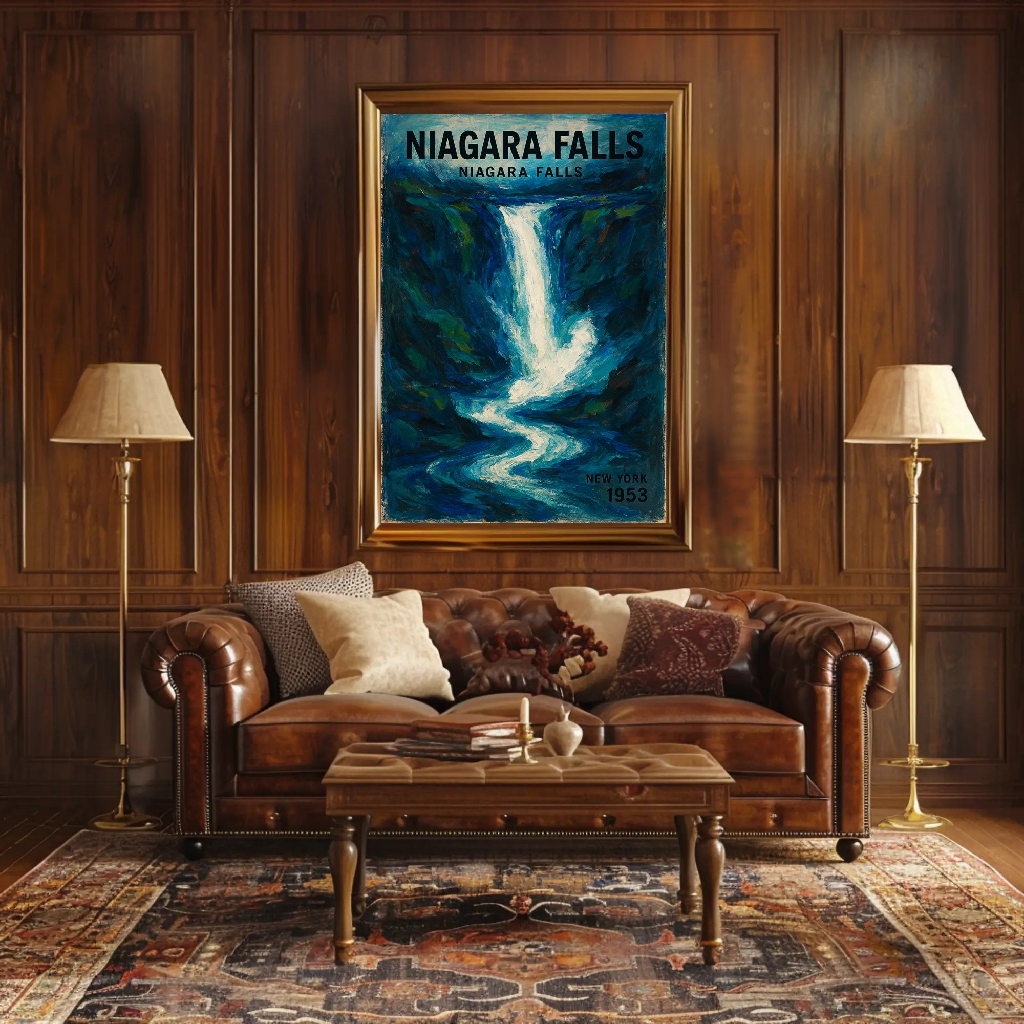 Niagara Falls Vintage Travel Art - Travel Poster