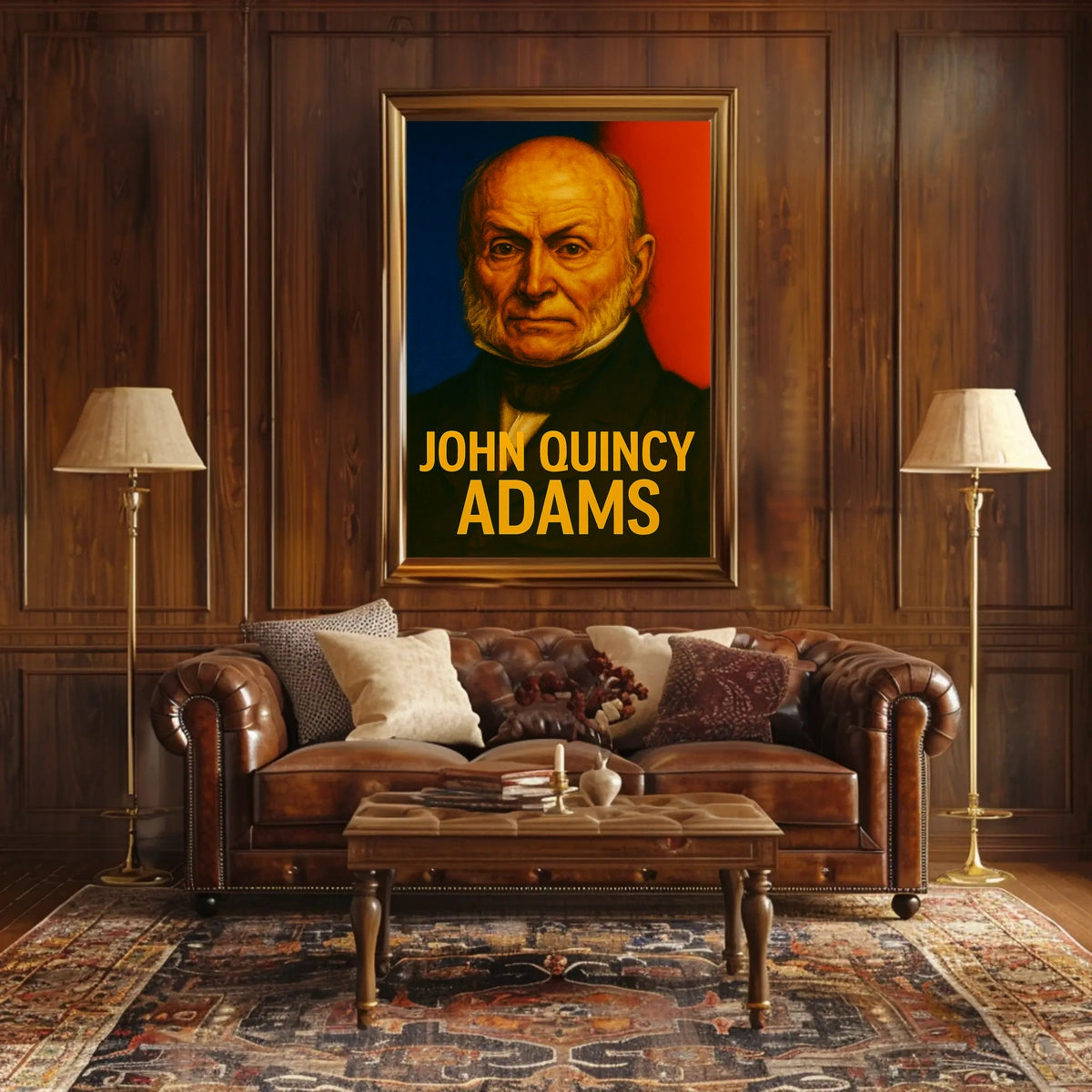 John Quincy Adams Classic Heritage Decor Poster