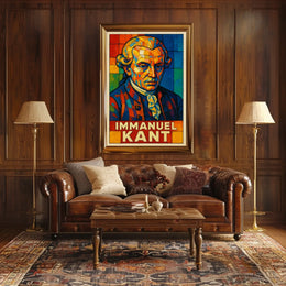 Immanuel Kant Philosophical Icon Poster