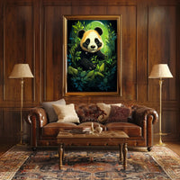 Panda Cub in Lush Greenery Poster Art