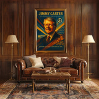 Jimmy Carter Vintage Presidential Historical or Presidential Poster PosterGoat
