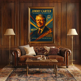 Jimmy Carter Vintage Presidential Historical or Presidential Poster PosterGoat