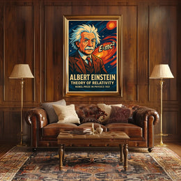 Albert Einstein Theory Of Relativity Poster