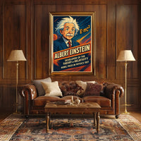 Einstein Relativity Theory Classic Educational Poster