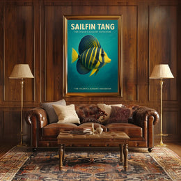 Sailfin Tang The Ocean’s Elegant Navigator Poster PosterGoat
