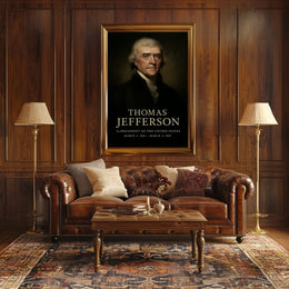 Thomas Jefferson Third President Poster Wall Art Decor
