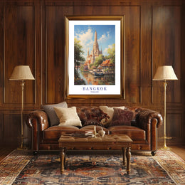 Bangkok Wat Arun Scenic Travel Poster PosterGoat