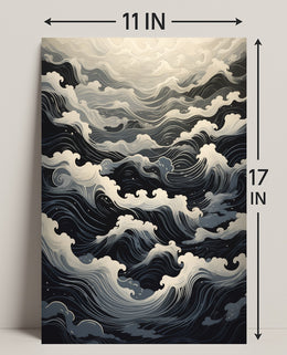 Ocean Waves A Serene Journey Poster PosterGoat