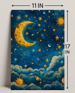 Celestial Dreams William Morris Art Poster