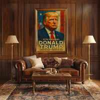 Donald Trump Resolute in the Storm Poster