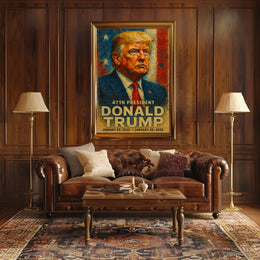 Donald Trump Resolute in the Storm Poster