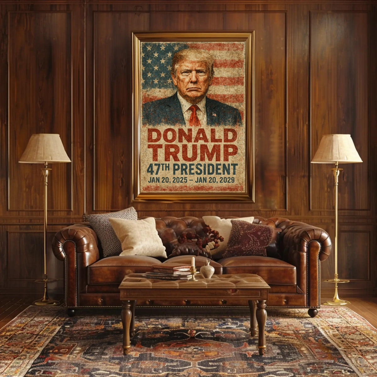 Trump Vision Resolve Patriotic Poster