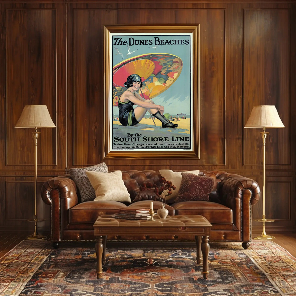 The Dunes Beaches South Shore Line Poster