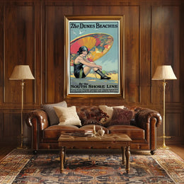 The Dunes Beaches South Shore Line Poster