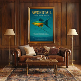 Swordtail Fresh Water Marvel Poster