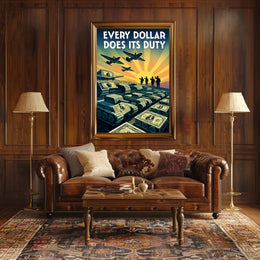 Every Dollar Does Its Duty Poster PosterGoat