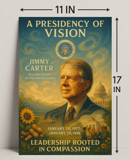 Jimmy Carter Commander in Chief Archival Poster PosterGoat