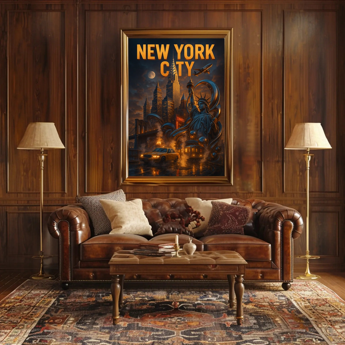 New York City Iconic Urban Landscape Poster