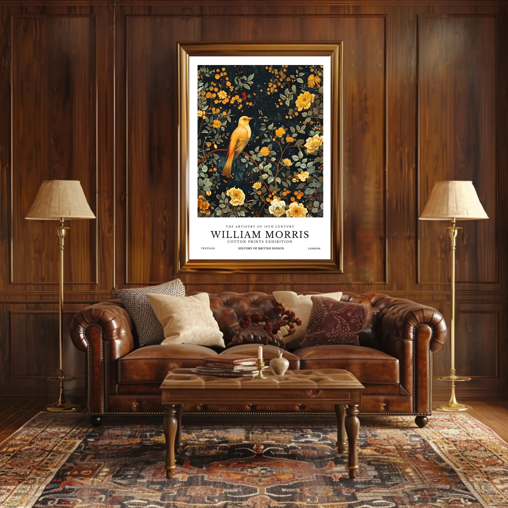 William Morris Floral Vintage Art Poster