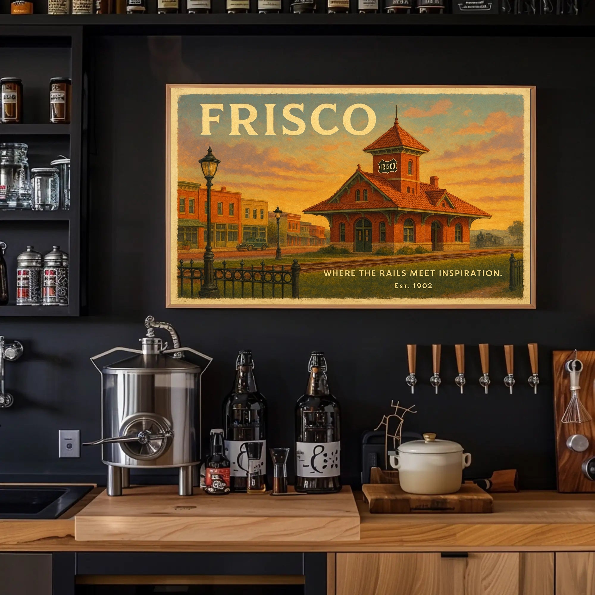 Frisco Railway Station Travel Poster Print