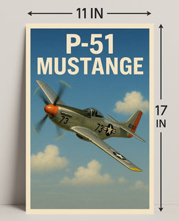 P-51 Mustang Poster PosterGoat