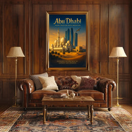 Abu Dhabi Tradition Innovation Cityscape Urban or Cityscape Poster