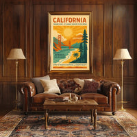 California The Golden State Poster