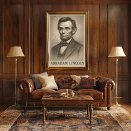 Abraham Lincoln Vintage Art Historical or Presidential Poster PosterGoat