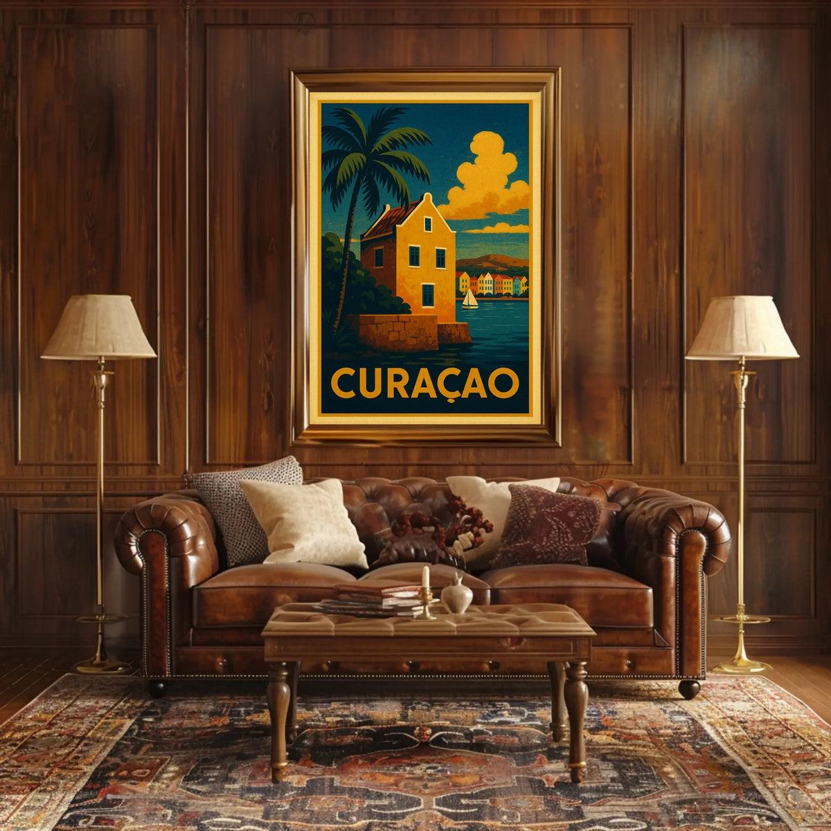 Curacao Travel Poster