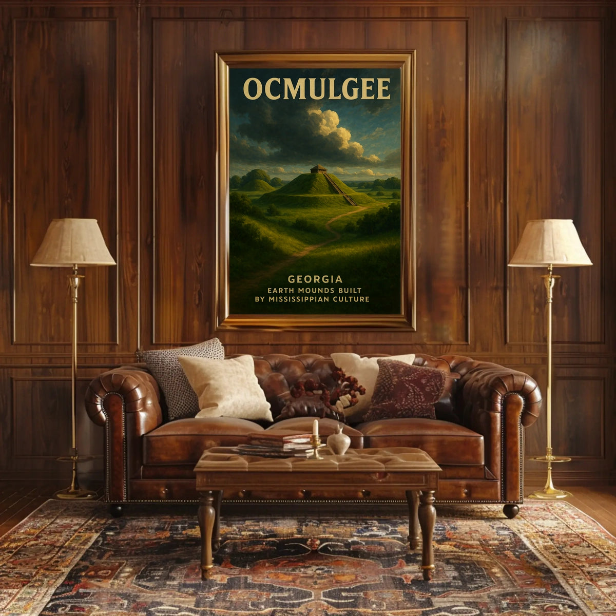 Ocmulgee Earth Mounds Poster