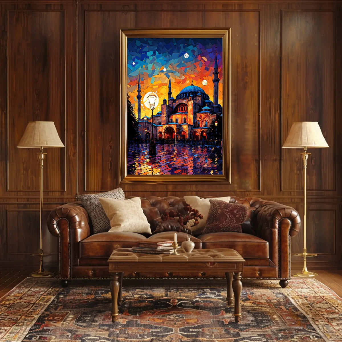 Historic Grandeur Istanbul Evening Lights Cultural or Heritage Poster