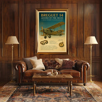 Legend of the Skies Breguet 14 Poster PosterGoat
