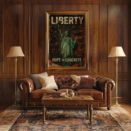 Liberty Hope In Concrete Poster